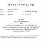 Bescheinigun Melie Hygiene und Aufbereitung von Medizinprodukten.jpg
